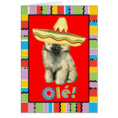 Fiesta Keeshond Greeting Card (Front)