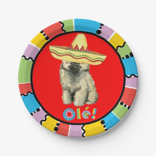 Fiesta Keeshond Paper Plates