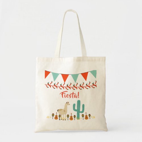 Fiesta lama cactus mexican style party bag