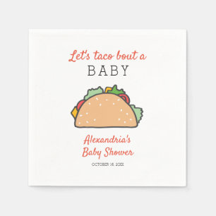 Fiesta Let's Taco Bout A Baby Shower Napkins