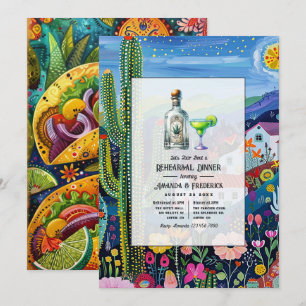 Fiesta "Let's Taco 'bout a Rehearsal Dinner"  Invitation