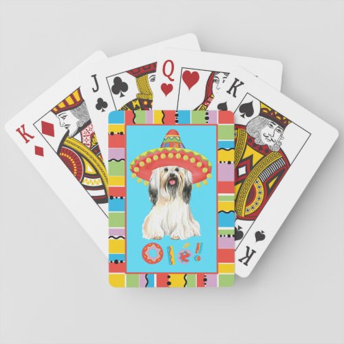 Fiesta Lhasa Apso Playing Cards