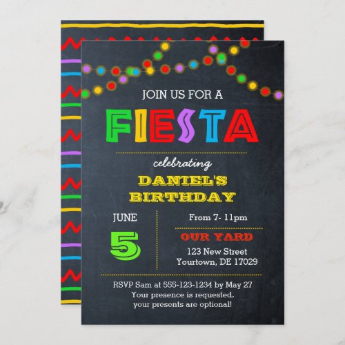 Fiesta Lights All Occasion Invitation