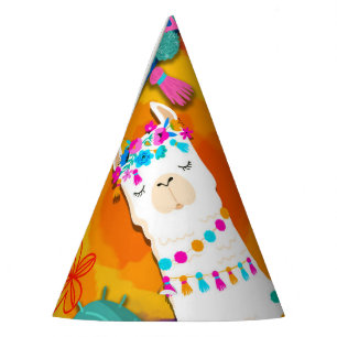 Fiesta Llama Cinco De Mayo Birthday Party Hat