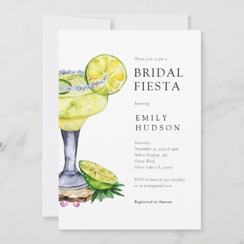 Fiesta Margarita Bridal Shower Invitation