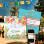 Fiesta Margarita Cactus 30th Birthday Party Banner Invitation at Zazzle