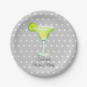 fiesta, margarita day, birthday, Paper Plate