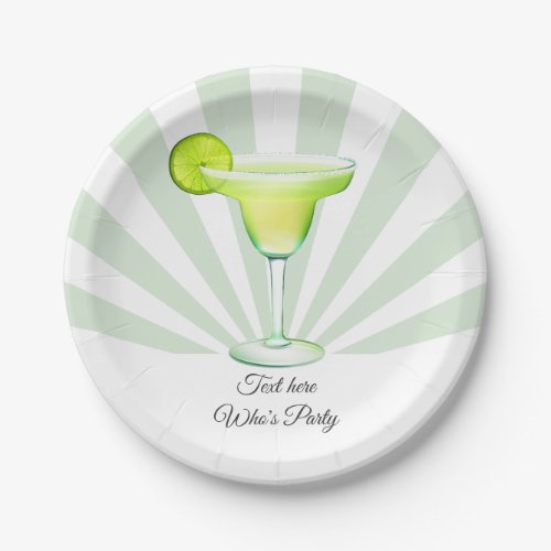 fiesta margarita day birthday Paper Plate