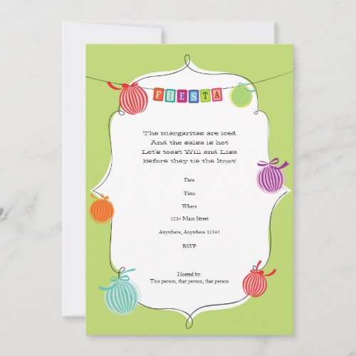 Fiesta Margarita Mexican Birthday Party Invitation