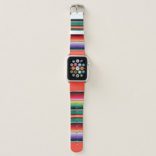 Fiesta Mexican blanket print  Apple Watch Band