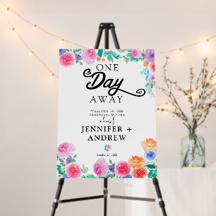 Fiesta   Mexican Flowers   Rehearsal Welcome Sign