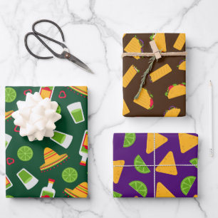 Fiesta Mexican Food  Wrapping Paper Sheets