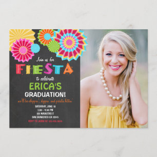 Fiesta Mexican Graduation Party Invitation Fiesta