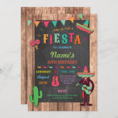 Fiesta Mexican Hat Mexico Birthday Party Invite (Front/Back)