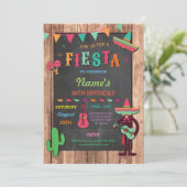 Fiesta Mexican Hat Mexico Birthday Party Invite (Standing Front)