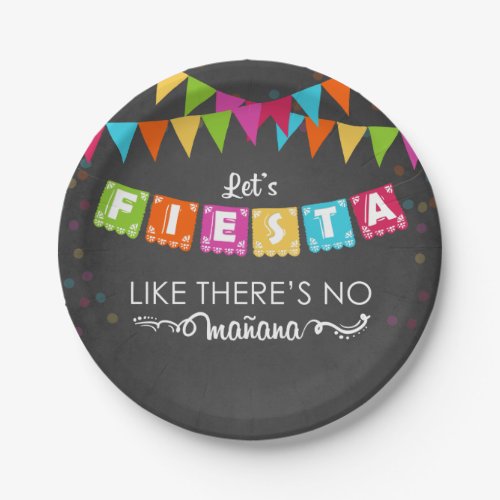 Fiesta Mexican Paper Plate Party Maana Birthday