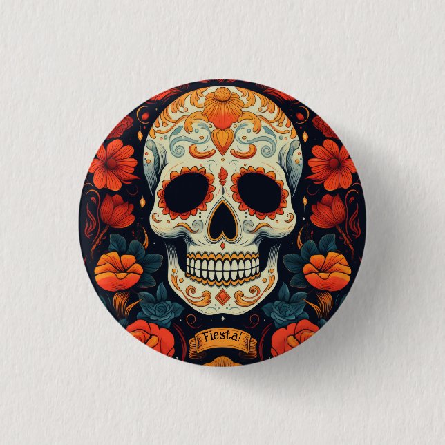 Fiesta! Mexican PARTY Button (Front)