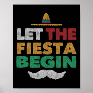 Fiesta Mexican Party Funny Cinco De Mayo Poster