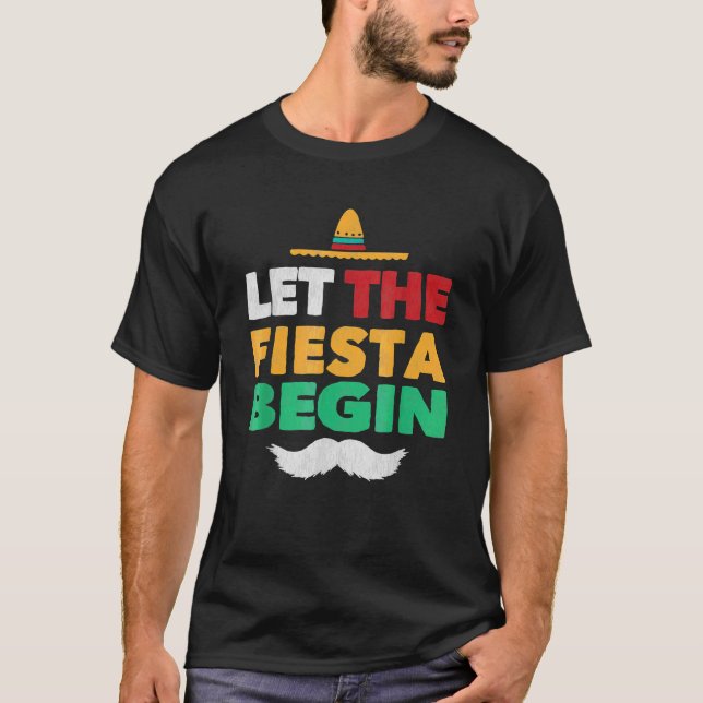 Fiesta Mexican Party Tee  Cinco De Mayo (Front)