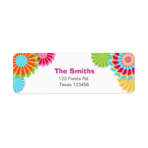 Fiesta Mexican Return Address Label