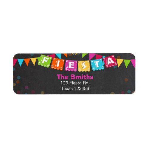 Fiesta Mexican Return Address Label