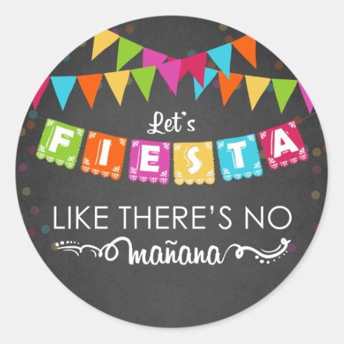 Fiesta Mexican Sticker Birthday Party Maana