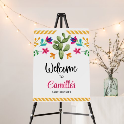 Fiesta Mexican Theme Welcome Sign Foam Board