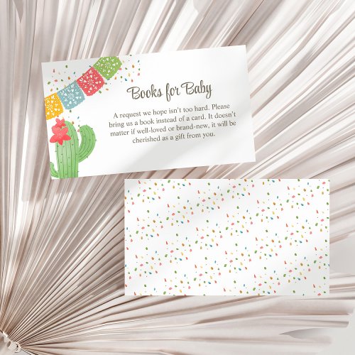 Fiesta Mexicana Cactus Confetti Books for Baby Enclosure Card