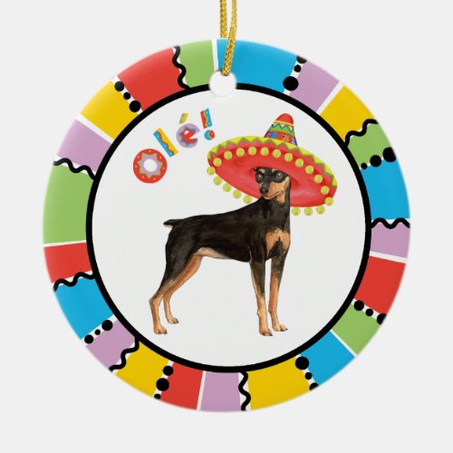 Fiesta Min Pin Ceramic Ornament