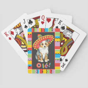 Fiesta Miniature American Shepherd Poker Cards