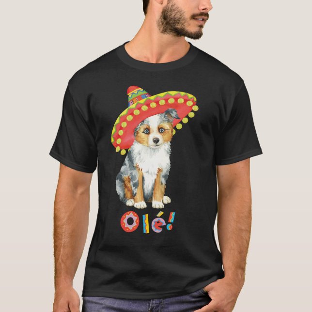 Fiesta Miniature American Shepherd T-Shirt (Front)