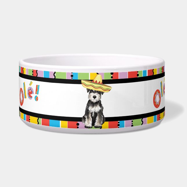 Fiesta Miniature Schnauzer Bowl (Left)