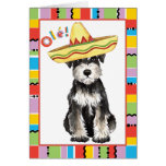 Fiesta Miniature Schnauzer Greeting Card