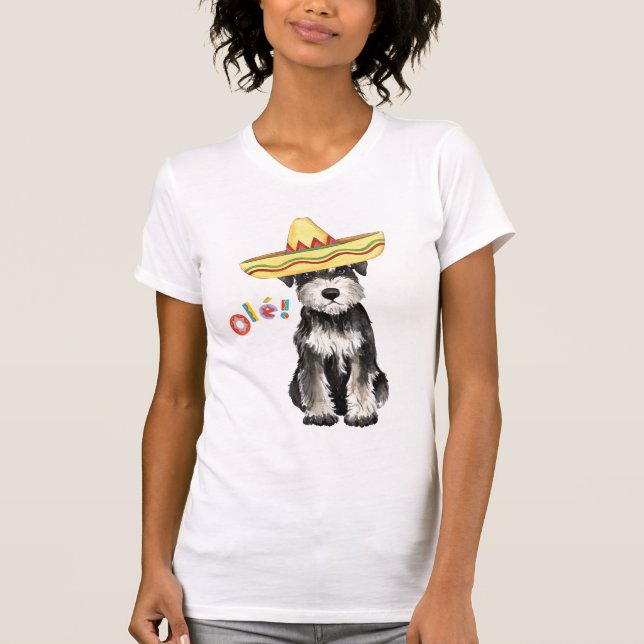 Fiesta Miniature Schnauzer T-Shirt (Front)