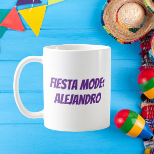Fiesta Mode Personalized Cinco de Mayo Coffee Mug