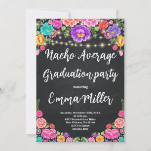 Fiesta Nacho Average Graduation Party Invitation
