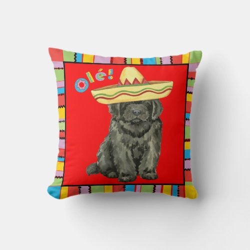 Fiesta Newfoundland Throw Pillow