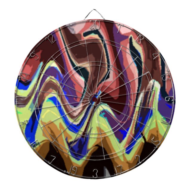 Fiesta of Colors pattern Dartboard (Front)