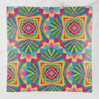 Fiesta Of Colors! Trinket Tray by PicturesByDesign at Zazzle