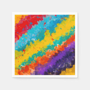 Fiesta Paint Color Splash Colorful Splashes Party Napkins