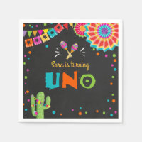 Fiesta Paper Napkins Mexican Uno First Birthday