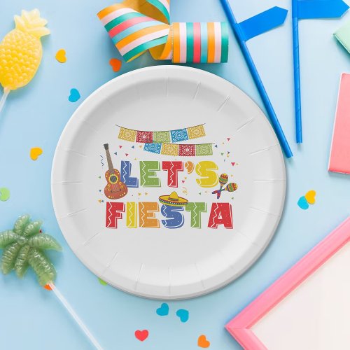 Fiesta Paper Plate Mexican Theme Party Plate