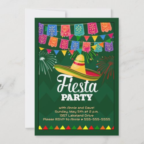 Fiesta Party Cinco de Mayo Invitation