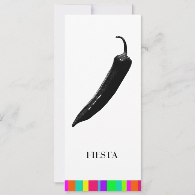 Fiesta Party Invitations | Mexican Hot Pepper (Front)