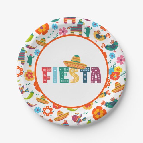 Fiesta Party Paper Plates