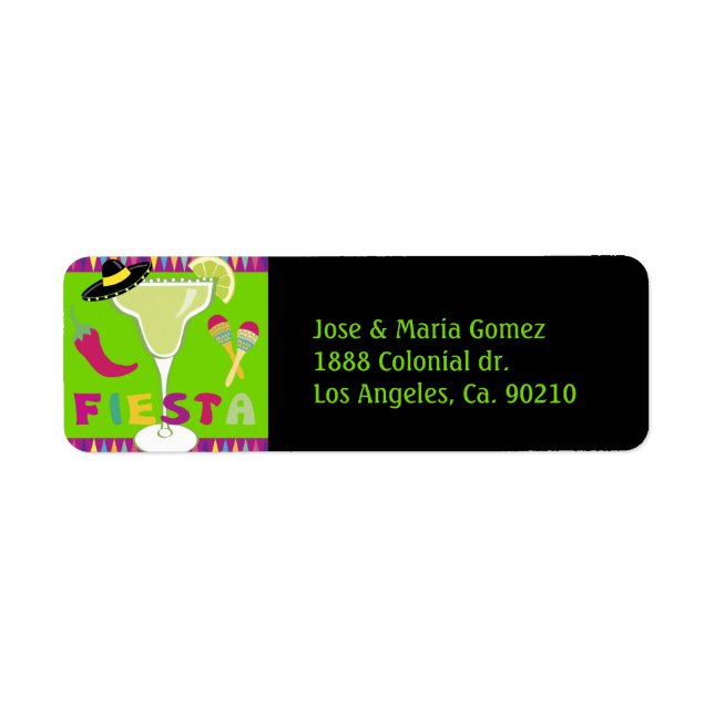 Fiesta Party Time Label (Front)