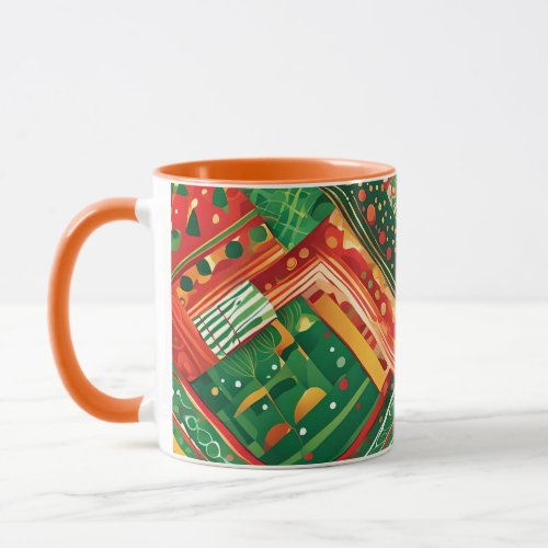 fiesta patchwork coffee mug