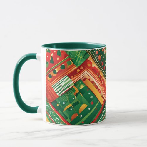 fiesta patchwork coffee mug