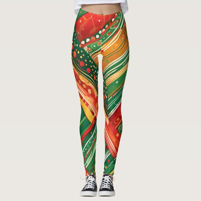 fiesta patchwork leggings  (Front)