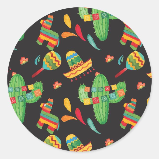 Fiesta Pattern Sticker (Front)